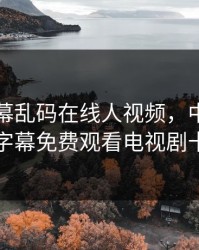 中文字幕乱码在线人视频，中文在线字幕免费观看电视剧十