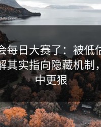 别再误会每日大赛了：被低估的一环更好理解其实指向隐藏机制，比想象中更狠